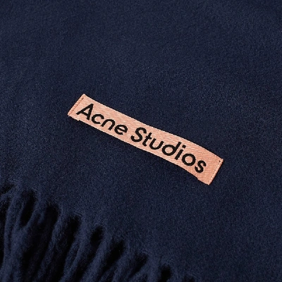 Shop Acne Studios Canada Narrow New Scarf In Blue