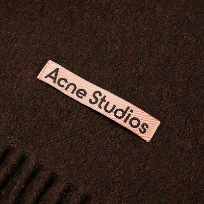 Shop Acne Studios Canada Narrow New Scarf In Brown