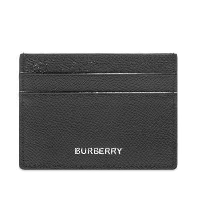 Shop Burberry Business Grain Leather Card Holder In Black