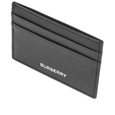 Shop Burberry Business Grain Leather Card Holder In Black