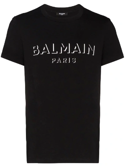 Shop Balmain 3d Effect T-shirt Black