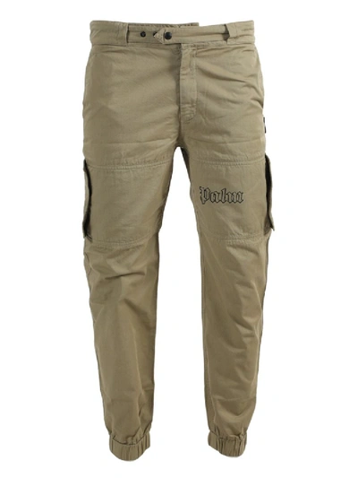 Shop Palm Angels Military Green Khaki Cargo Pants In Neutral