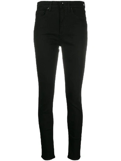 Shop Rag & Bone High-rise Skinny-fit Jeans In Black