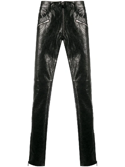 Shop Just Cavalli Logo Waist Skinny Trousers In Black