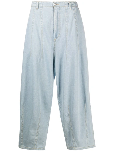 Shop Société Anonyme High-waisted Wide Leg Jeans In Blue