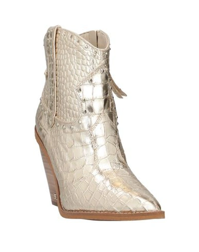 Shop Sam Edelman Ankle Boots In Gold