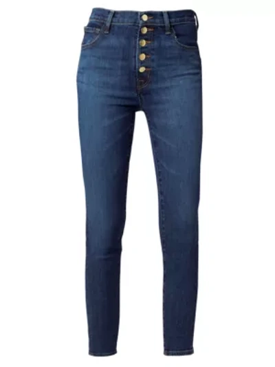 Shop J Brand Lillie High-rise Cropped Skinny Jeans In Arcade