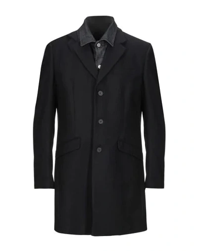 Shop Antony Morato Coat In Dark Blue