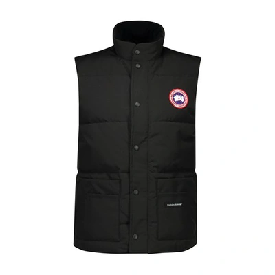 Shop Canada Goose Freestyle Sleeveless Jacket In Black
