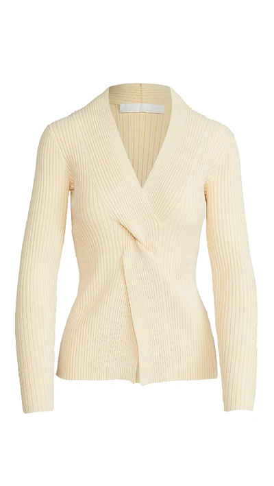 Shop Dion Lee Cable Twist Top In Cream