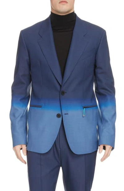 Shop Givenchy Ombre Sport Coat In Navy/blue