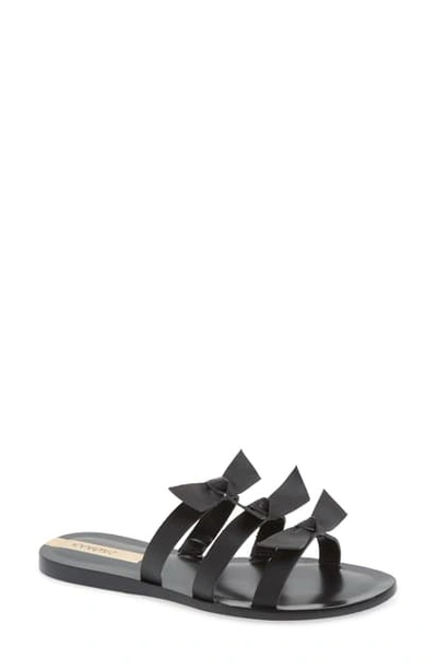 Shop Kaanas Recife Knotted Slide Sandal In Black