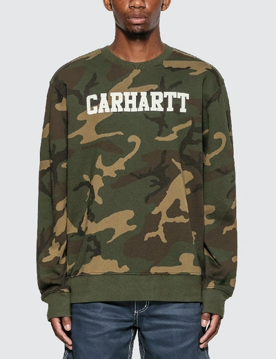 Shop Carhartt College Sweatshirt In Multicolor