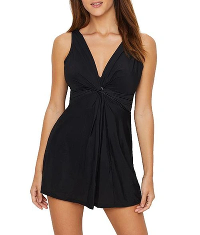 Shop Miraclesuit Must Haves Marais Swim Dress In Black