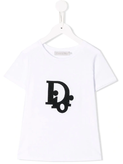 Kids' Logo Print T-shirt In White