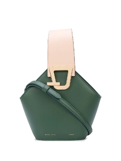 Shop Danse Lente Hinged-top Bucket Bag In Green