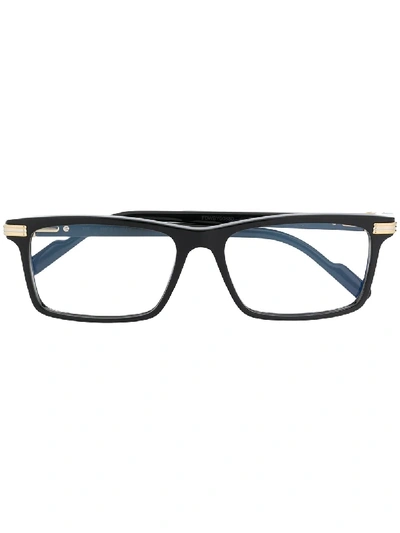 Shop Cartier Rectangular-frame Glasses In Black