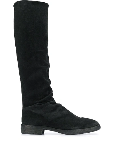 Shop Guidi Knee-length Boots In Black