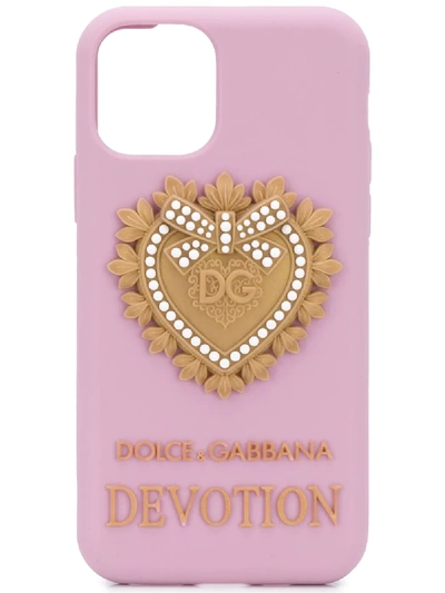 Shop Dolce & Gabbana Devotion Iphone 11 Pro Case In Pink