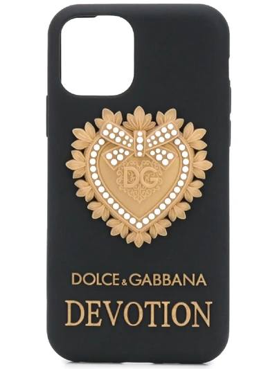 Shop Dolce & Gabbana Devotion Iphone 11 Pro Case In Black