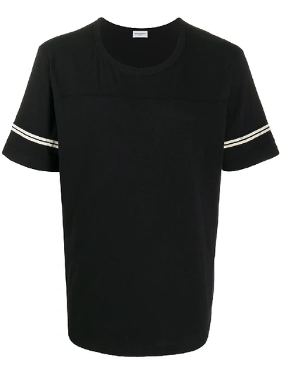 Shop Saint Laurent 50's Signature T-shirt In Black