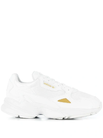 Adidas Originals Falcon Low-top Sneakers In Bianco/oro | ModeSens