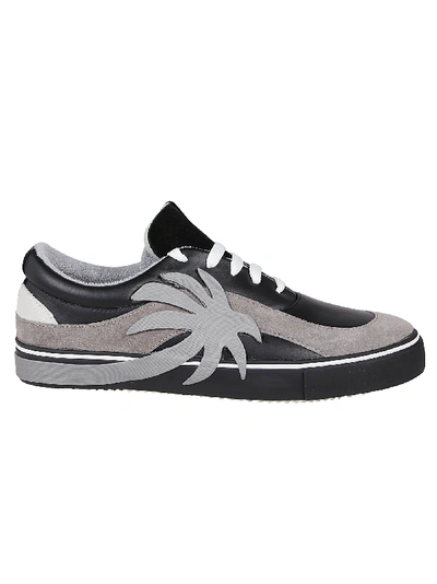 Shop Palm Angels Sneakers Vulc Palm Low In Black Silver