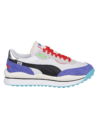 Shop Puma Sneaker Style Rider Ride On In White/dazzling Blue/hihe Rise