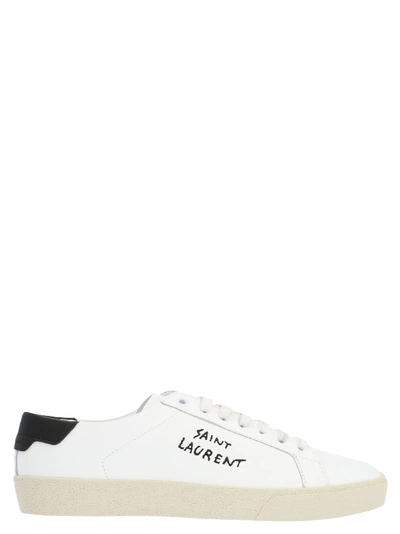 Shop Saint Laurent Court Classic Shoes In White