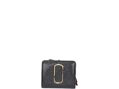 Shop Marc Jacobs Snapshot Mini Compact Wallet In Black