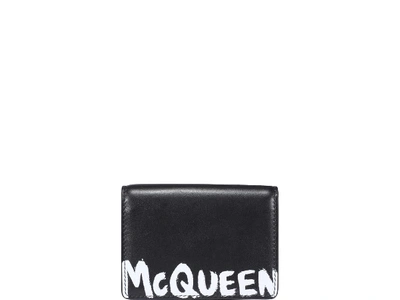 Shop Alexander Mcqueen Logo Cards Holder In Black