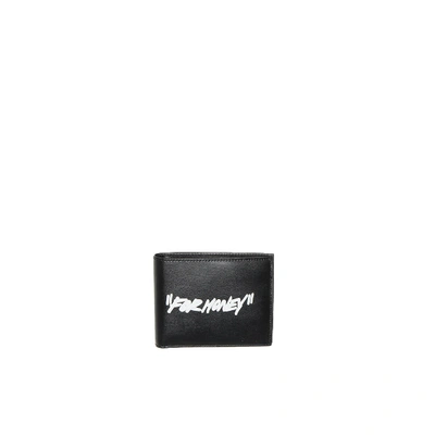 Shop Off-white Quote Bifold Wallet In Black