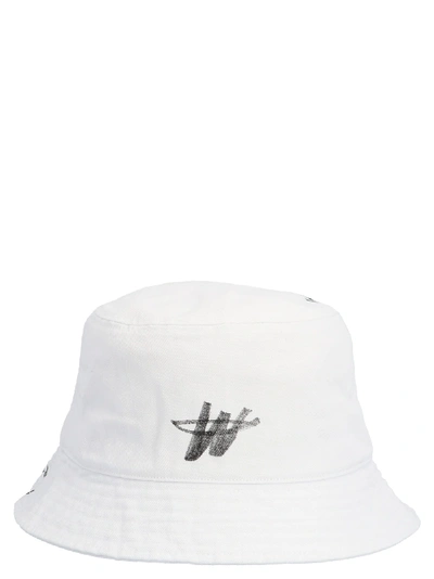 Shop We11 Done Welldone Hat In White