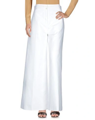 Shop Adeam Casual Pants In White