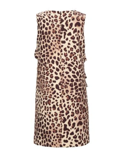 Be Blumarine Leopard Print Dress In Beige
