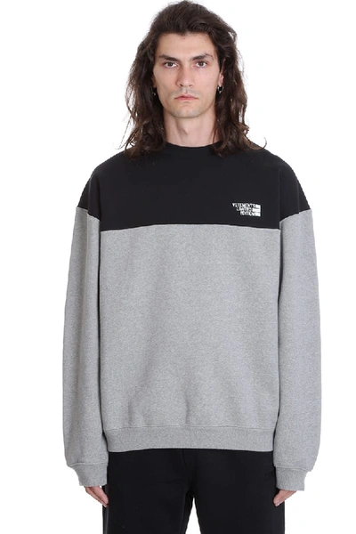 Shop Vetements Sweatshirt In Black Cotton