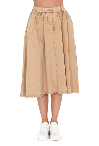 Shop Golden Goose Adele Skirt In Beige