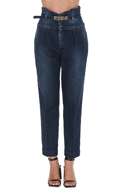 Shop Pinko Ariel Jeans In Blue