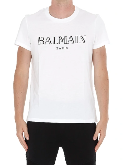 Shop Balmain Vintage T-shirt In White