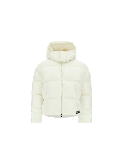 Shop Valentino Down Jacket In Bianco