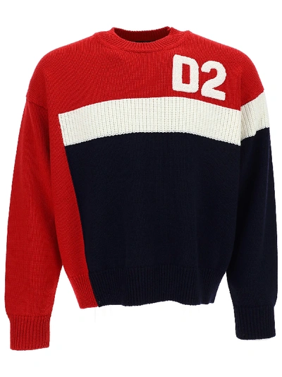 Shop Dsquared2 Sweater In Navy