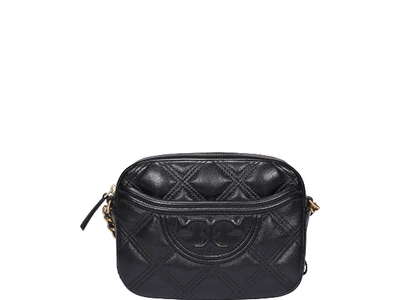 Shop Tory Burch Fleming Camera Bag In Black