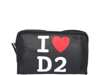 Shop Dsquared2 Logo Pouch In Black