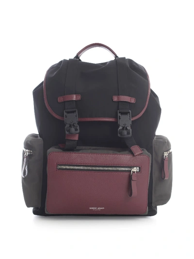 Shop Giorgio Armani 3 Colours Backpack In Multi