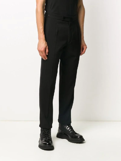 Shop Ermenegildo Zegna Straight-leg Wool Trousers In Black