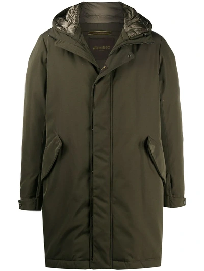 Shop Moorer Marco Padded Parka In Green