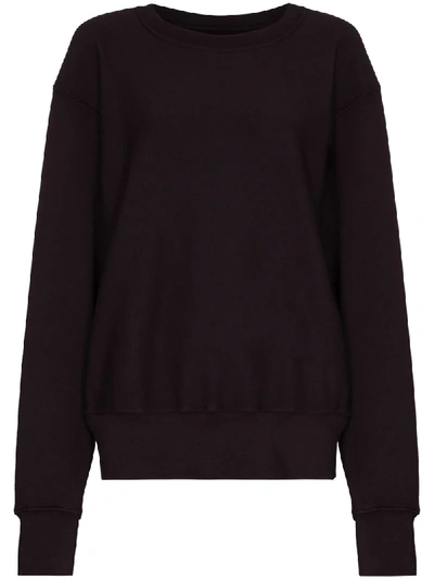 Shop Les Tien Crew Neck Sweatshirt In Purple