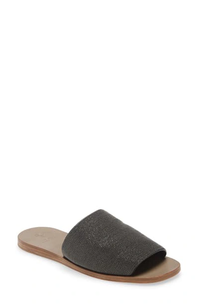 Shop Brunello Cucinelli Monili Slide Sandal In Grey