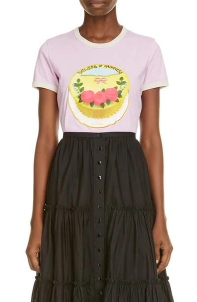 Shop Marc Jacobs The Ringer Graphic Tee In Pink