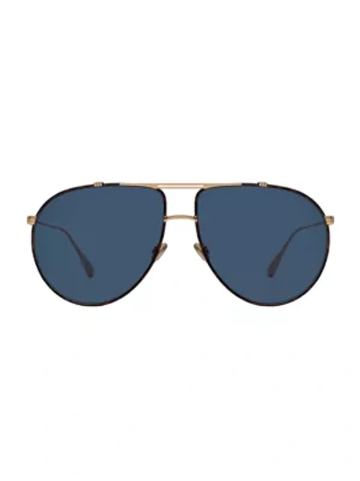 Shop Dior Monsieur1 63mm Aviator Sunglasses In Blue